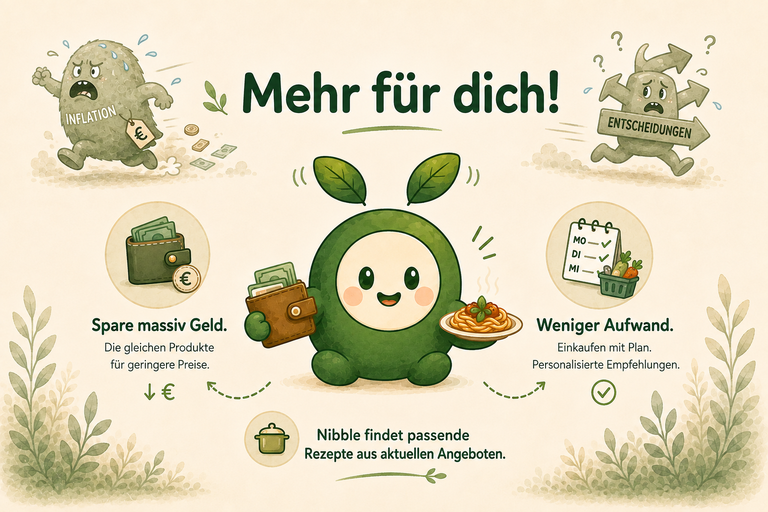 Mehr für dich: mehr Geld, weniger Aufwand und passende Rezepte.